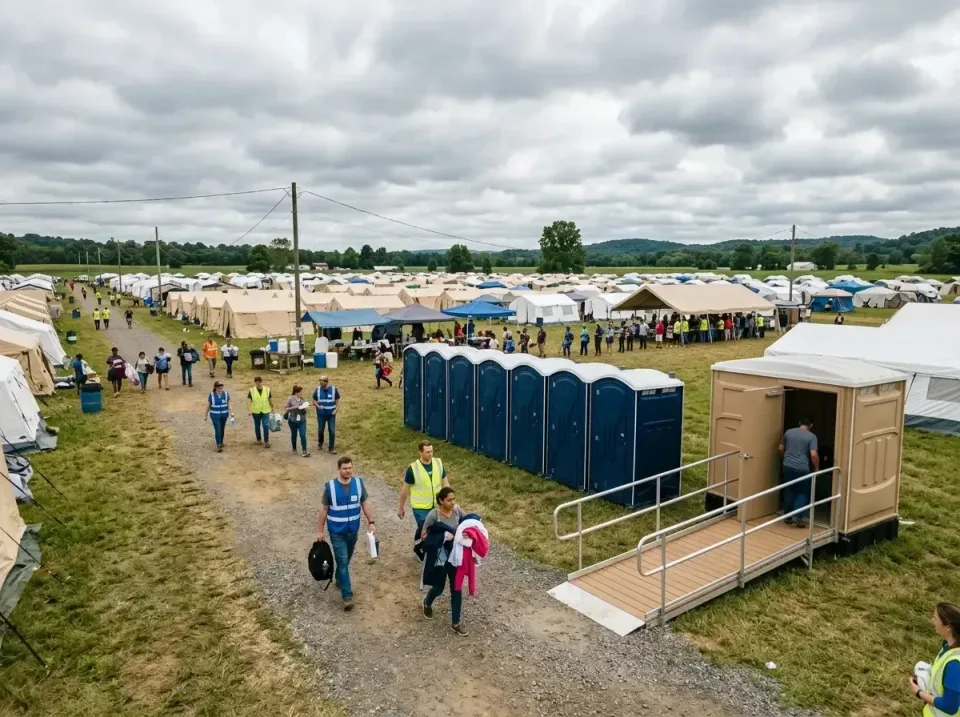 disaster-relief-camp-restrooms-010 — frequently asked questions, Dumpster & Portable Bathrooms Rental in Eldorado at Santa F…